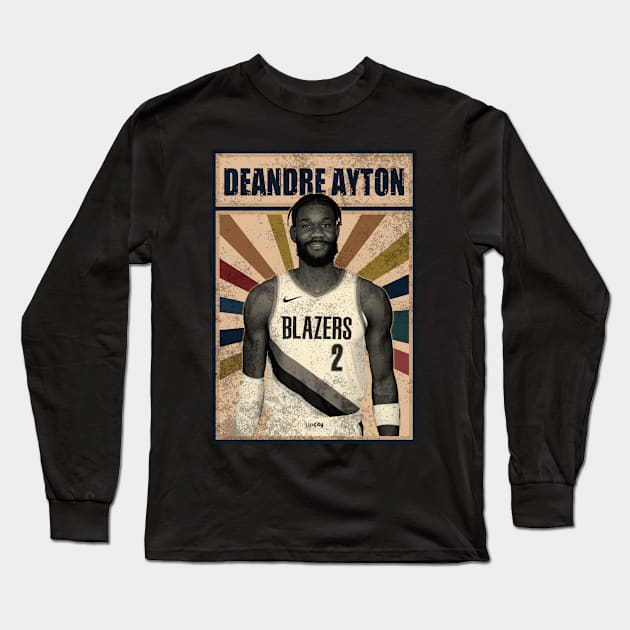 Portland Trail Blazers Deandre Ayton Long Sleeve T-Shirt by RobinaultCoils